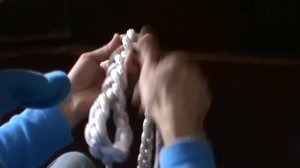 Рывковый трос косичка. Делаем петлю..avi