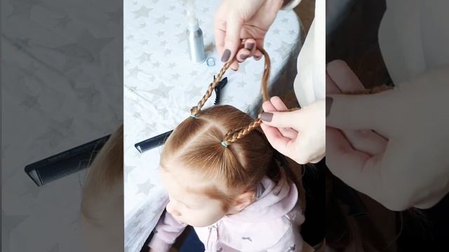 #shorts #прическа #косички Какую прическу выбрать в сад смотреть онлайн