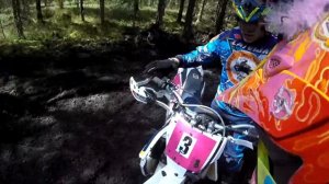 Первые ЭНДУРО соревнования ДЕВУШКА  на Эндуро HUSQVARNA TE250