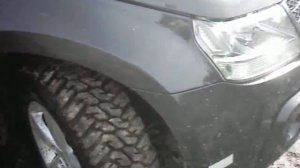 Suzuki Grand Vitara 4x4 off-road with Goodyear MT/R tyres 235/65-17 off-road 4x4