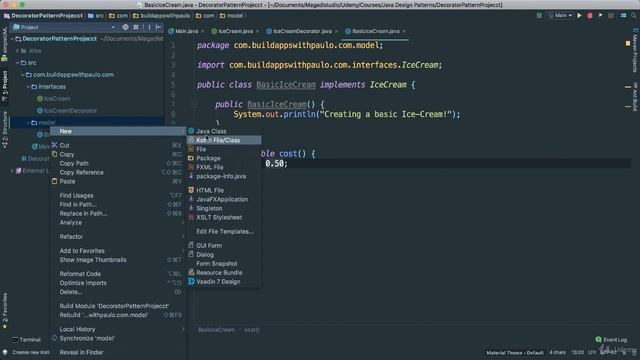 2  The Decorator Design Pattern   Classes Creation