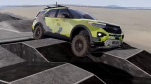 The New Ford Explorer Extreme Suspension Test and Jumping Crashes - BeamNG Drive