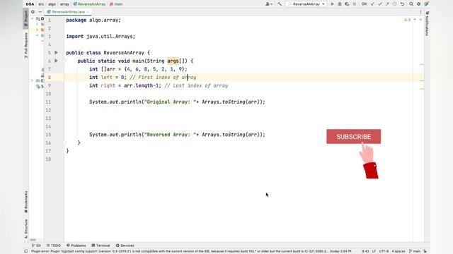 How to Reverse an Array ? Java Code | AdvanceCS | Hindi | HD-4K | DSA | #03