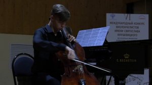 Третьяков Владимир__15 лет_VI Международный конкурс виолончелистов им. Святослава Кнушевицкого_Iтур.