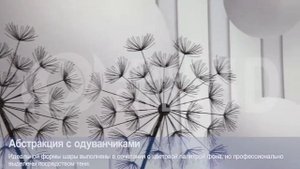 3D Фотообои "Абстракция с одуванчиками"