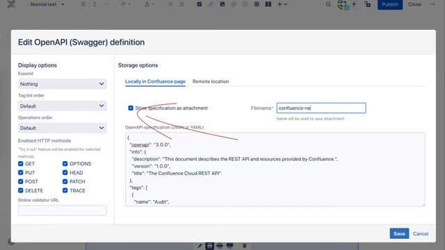 Visualize OpenAPI (Swagger) widget for Confluence