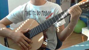 Видеоурок игры на гитаре лёгкая песня Звенит последний звонок