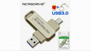Флешка 3.0 OTG  "MICRUDRIVER". Распаковка и скорость передачи.