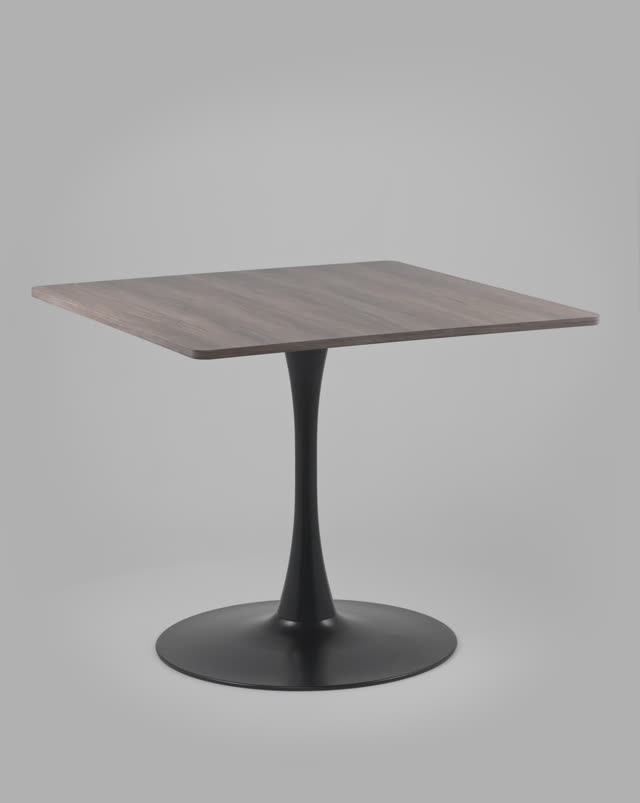 Стол обеденный Strong Square. Элегантный обеденный стол на металлической ножке