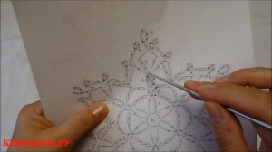 Красивая снежинка крючком