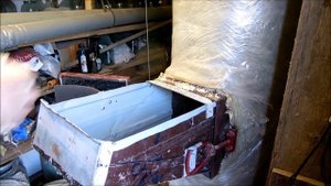 Работа самодельного котла с 30 топкой на опилках № 2