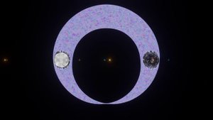 Космос, видео 3д графика, логотип канала.