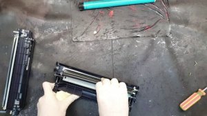 Заправка картриджа 12А и подобных типа HP1010 Refilling cartridge 12A