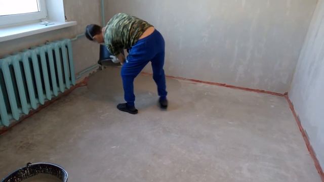 Наливной пол ВОЛМА нивелир экспресс. КАК сделать неправильно. смотреть онлайн