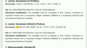 Assam police recruitment 2020 apply for 202 junior assistant & stenographer posts