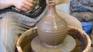 Изготовление вазы в технике " Мраморная глина"