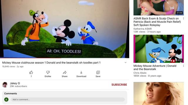 Mickey Mouse Clubhouse Season 1 Donald And The Beanstalk Oh Toodles Part 1