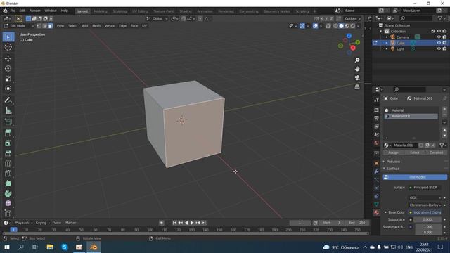 Как наложить текстуру в blender