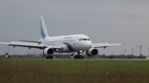 Посадка борт A320 RA-73691 а/к Ямал
