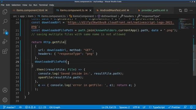 NativeScript - file download preview for iOS and Android смотреть онлайн