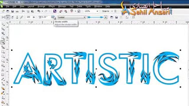 How to use Artistic Media Tool in CorelDraw X6 YouTube смотреть онлайн