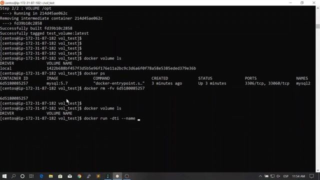 63. Back to the Dockerfile! Understand the VOLUME instruction || Docker, From Zero To Hero