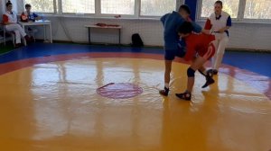 Эффективный бросок в самбо - связка подсечки и одностороннего зацепа