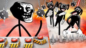 ТРОЛЛФЕЙС ПРОТИВ МУЛЬТЯШНЫХ МОНСТРОВ! КТО ОСТАНЕТСЯ В ЖИВЫХ? ДИКАЯ ДОРОГА СМЕРТИ С SCP В Garry`s Mod