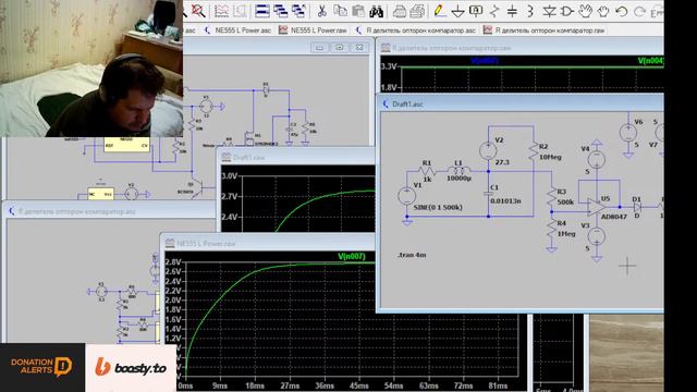 Перехожу на Proteus - проба прорисовать и просимулировать стабилизатор смотреть онлайн