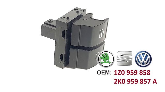 Блок переключателей стеклоподъемников Seat Altea, Skoda Fabia II и Volkswagen Golf V. Обзор смотреть онлайн