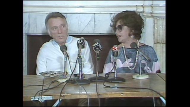 Elizabeth Taylor Jokes About Working Again With Ex Hubby, Richard Burton, 1983