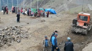 Строительства футбольной площадки селении Саниорта