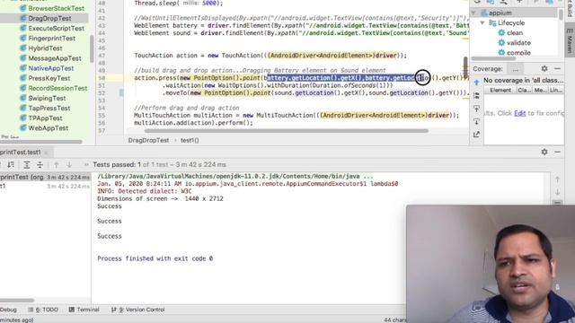 Lecture 18 - Drag and drop action in Appium смотреть онлайн