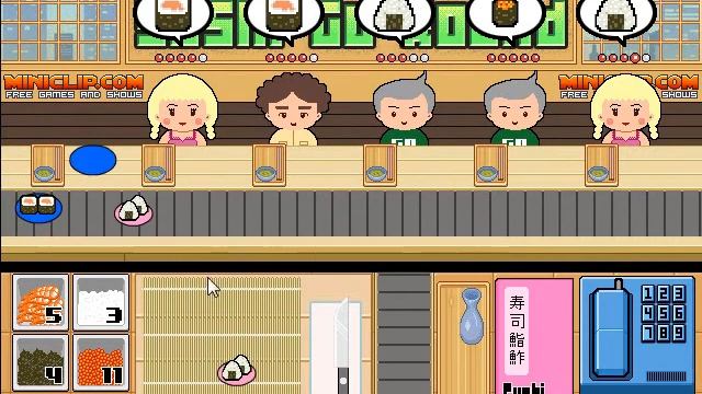 Lets Play Miniclip #3: Sushi Go Round смотреть онлайн