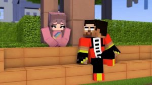 LOVE CURSE - WITH CUTE MINECRAFT GIRLS AND HEROBRINE BROTHERS - MONSTER SCHOOL