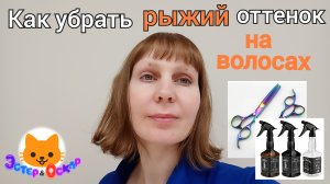КАК УБРАТЬ С ВОЛОС РЫЖИЙ ОТТЕНОК И ПОЛУЧИТЬ ПЕПЕЛЬНЫЙ | Наташа и К°тики какубратьрыжийоттенок #русый