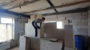 №10. Газобетон на  ПЕНУ! Краш-тест! перегородки из газобетона на монтажную пену....