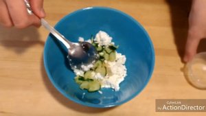 Овсяноблин с творогом и зеленью