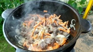 Шурпа жареная в казане! Самый простой и вкусный рецепт! ???