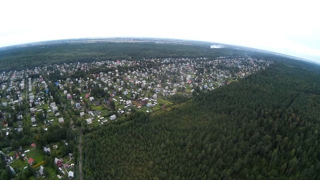 квадрокоптер над дачами Васьково смотреть онлайн