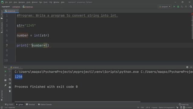 String Into Number In Python | Solutions For Python 100 Exercises | Program42 | CodingFacts