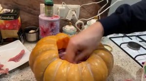 МЯСО В ТЫКВЕ! ВСЕ ГОСТИ БЫЛИ ПОРАЖЕНЫ! ОЧЕНЬ ВКУСНО!