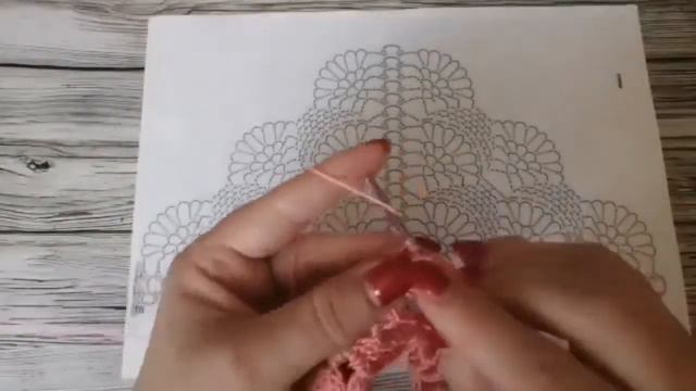 Шаль крючком "Закат на лугу" смотреть онлайн