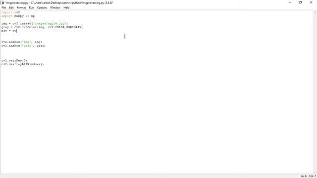 image processing using opencv-python || using different functions