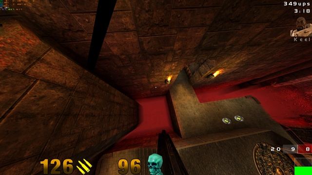 Quake 3 arena 4k, mod RUNO, прохождение nightmare, map19, dm14