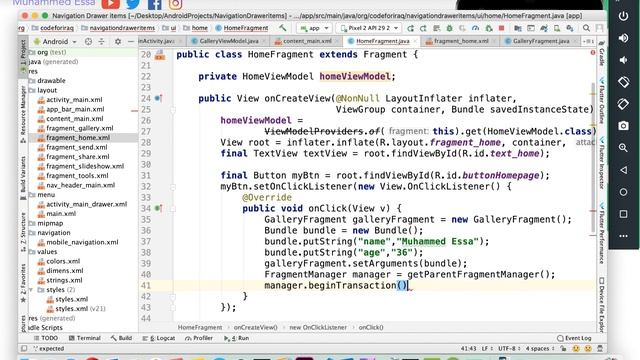 5 Android Studio sharing of data between Fragments смотреть онлайн