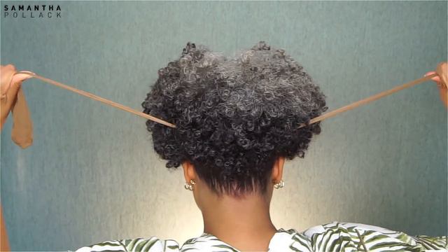 HOW TO HIGH PUFF ON SHORT NATURAL SILVER HAIR // Samantha Pollack смотреть онлайн