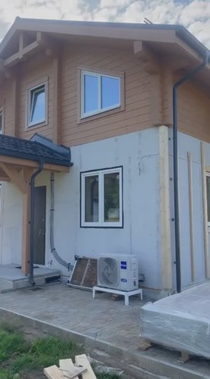 Стеновые панели облицованные каменным шпоном: монтаж на фасад дома. Часть 1: подготовка работ.
