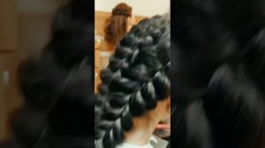 моя новая прическа объёмная коса в трио.