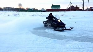 Выкрутасы на снегоходе